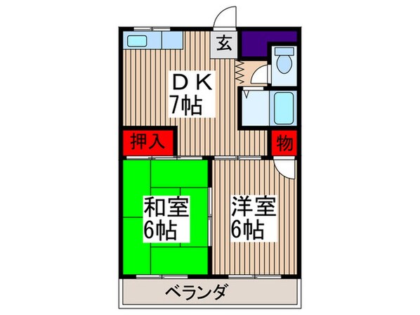 道満パークハイツの物件間取画像